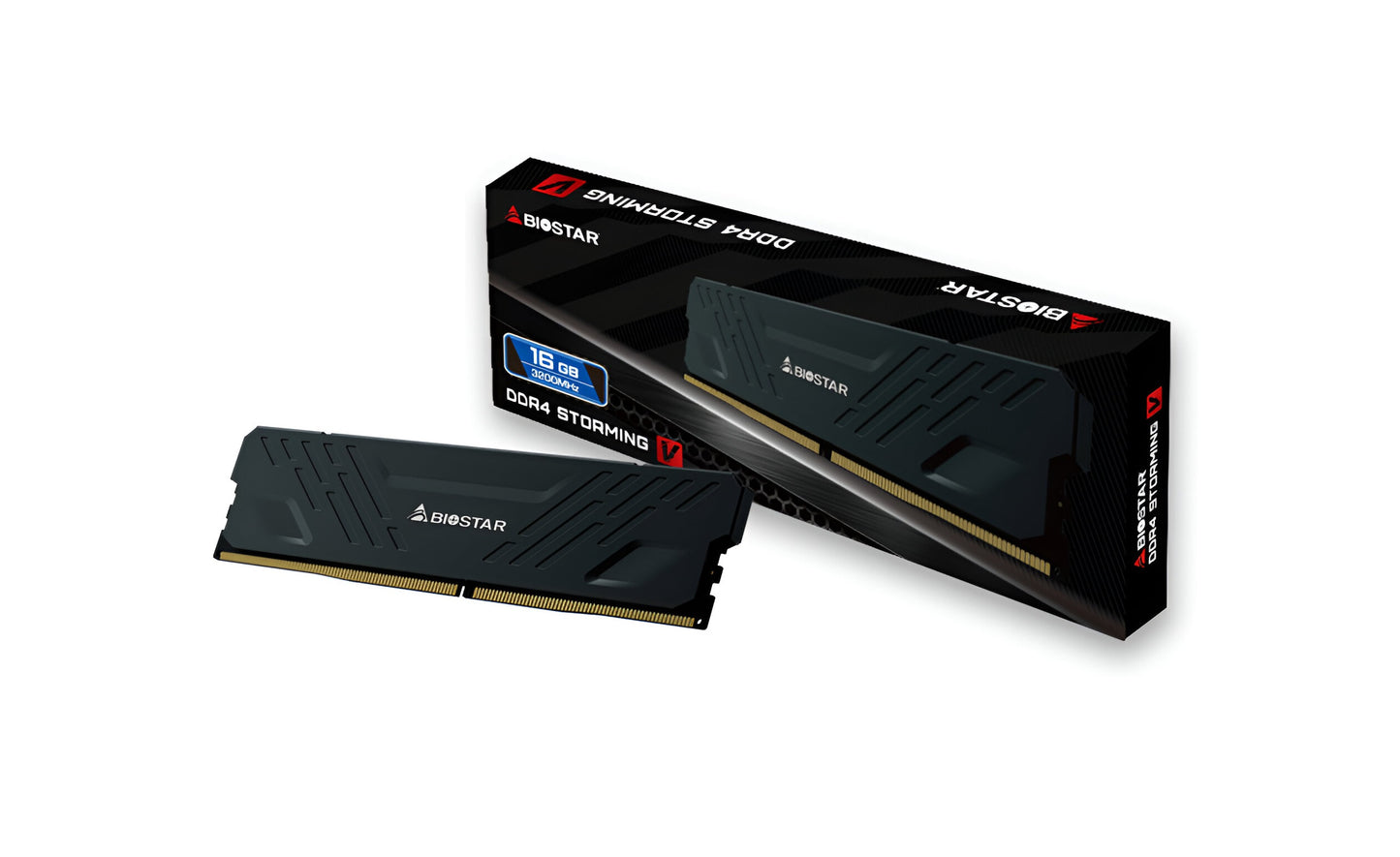 16GB 3200mhz CL16 Biostar Storming V DDR4 DIMM RAM Lifetime Wty