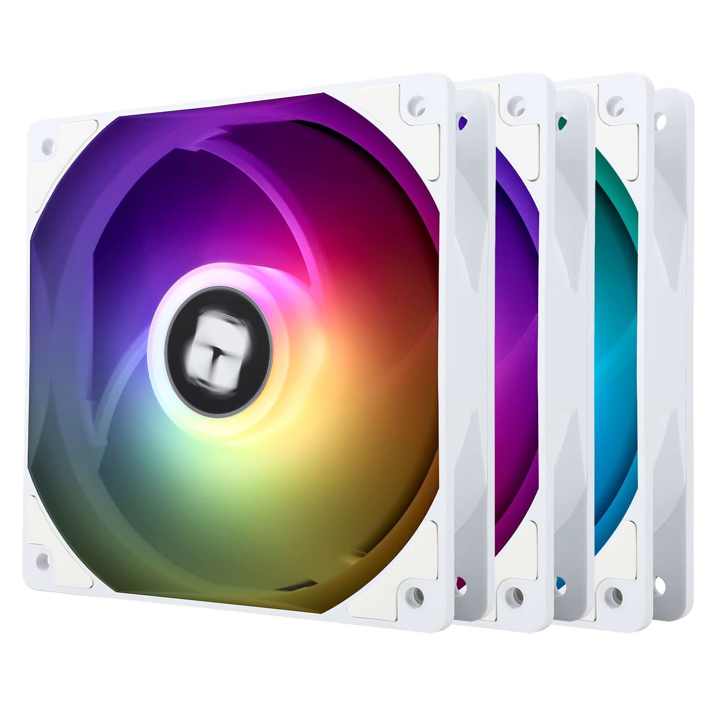 ThermalRight 3 Pack TL-C12CW-S 120mm White ARGB Case Cooler Fan