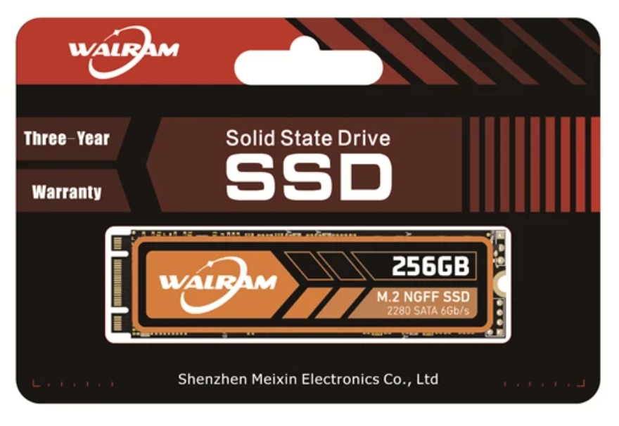 Walram 256GB SSD M.2 NGFF SATA 3Yr Wty