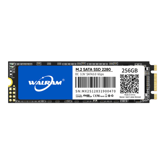 Walram 256GB SSD M.2 NGFF SATA 3Yr Wty