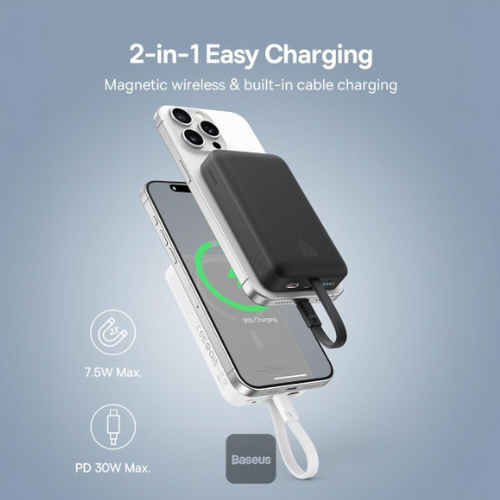 BASEUS Magnetic Mini Wireless Fast Charge Power Bank Type-C Edition 10000mAh 30W