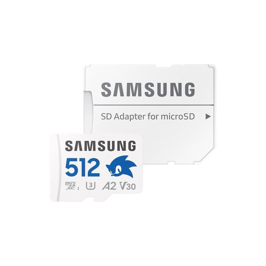 Samsung 512GB PRO Plus Sonic the Hedgehog microSD Card with Adapter