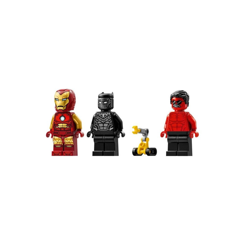 LEGO Marvel 76310 Iron Man Car & Black Panther vs. Red Hulk