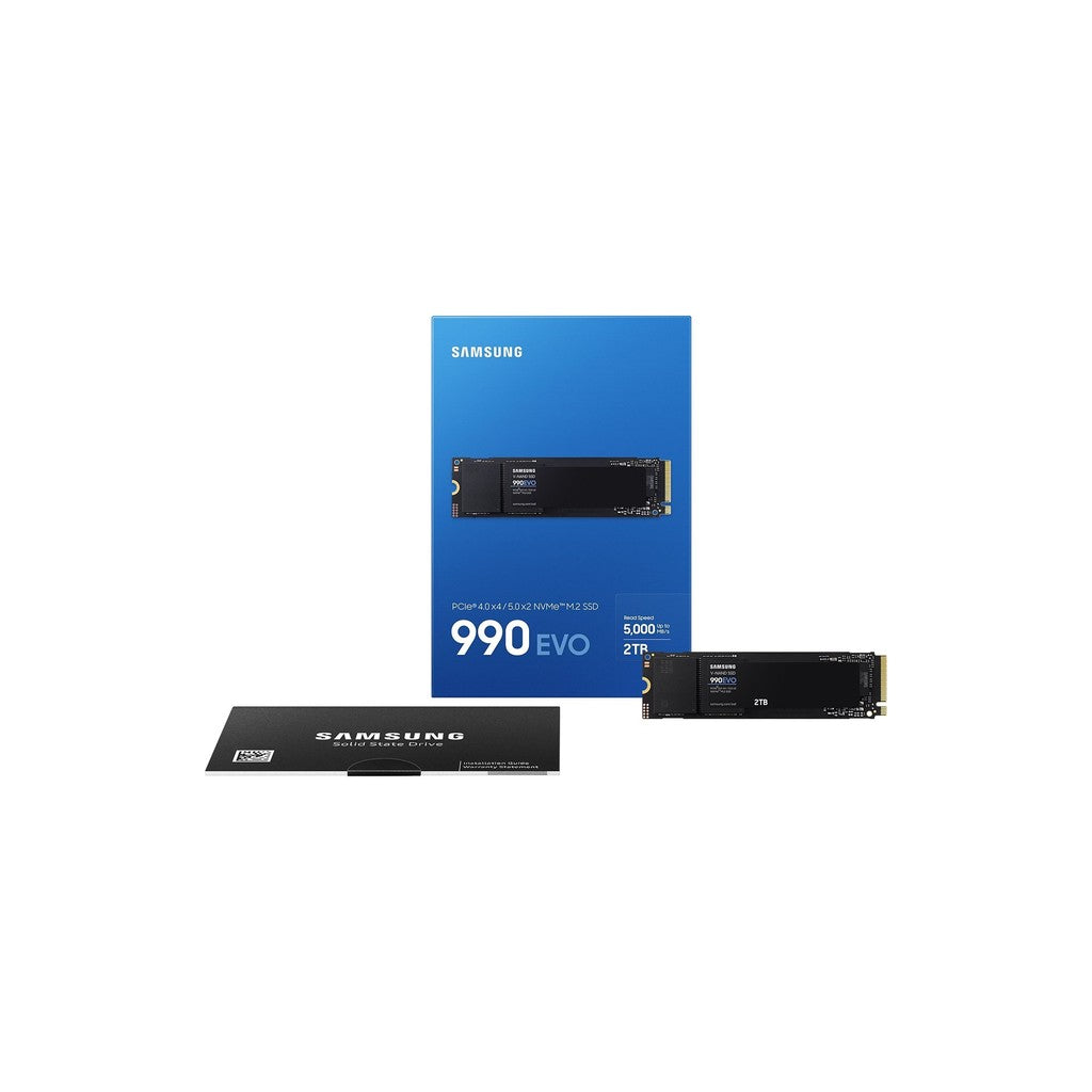 Samsung 990 EVO 2TB 5000MB/s PCIE 5.0 x2/PCIe 4.0 x4 M.2 NVMe SSD