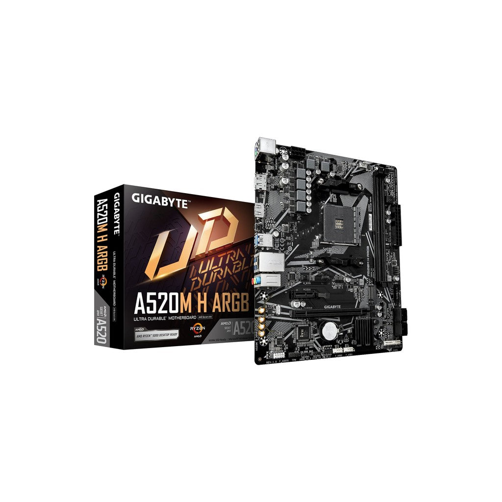 Gigabyte A520M H ARGB mATX AM4 Motherboard