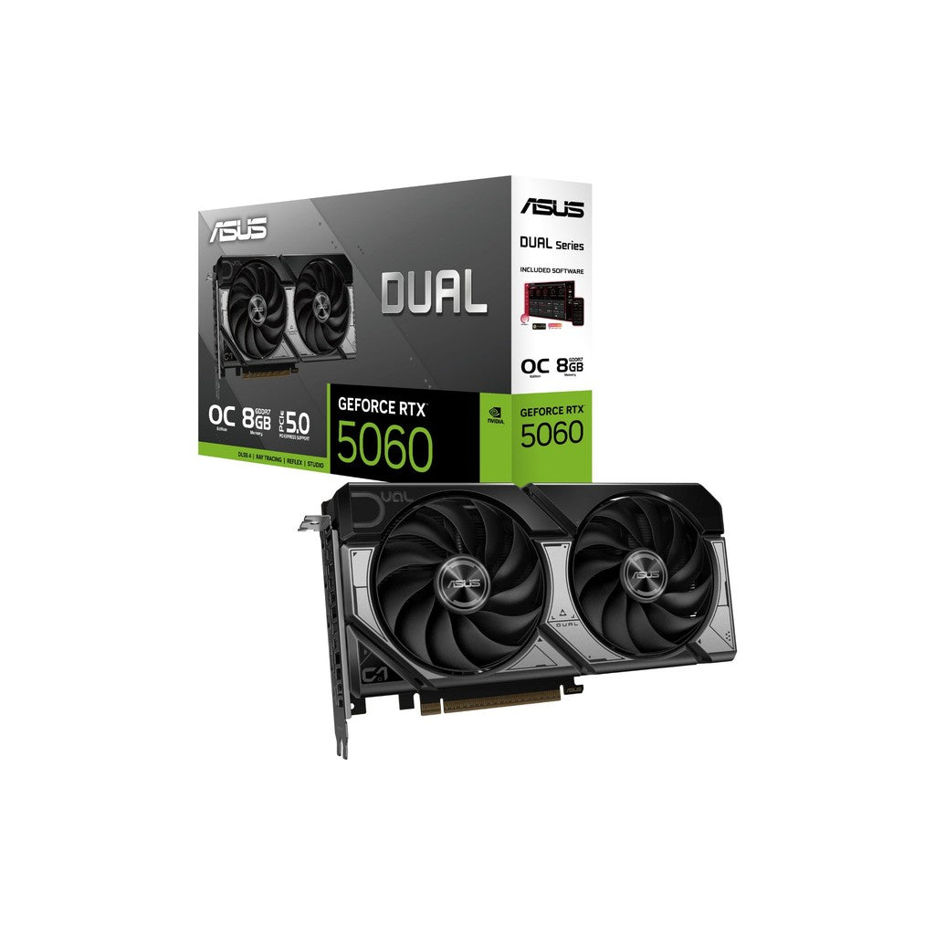 ASUS Dual NVIDIA GeForce RTX 5060 OC Edition 8GB GDDR7 Graphics Card