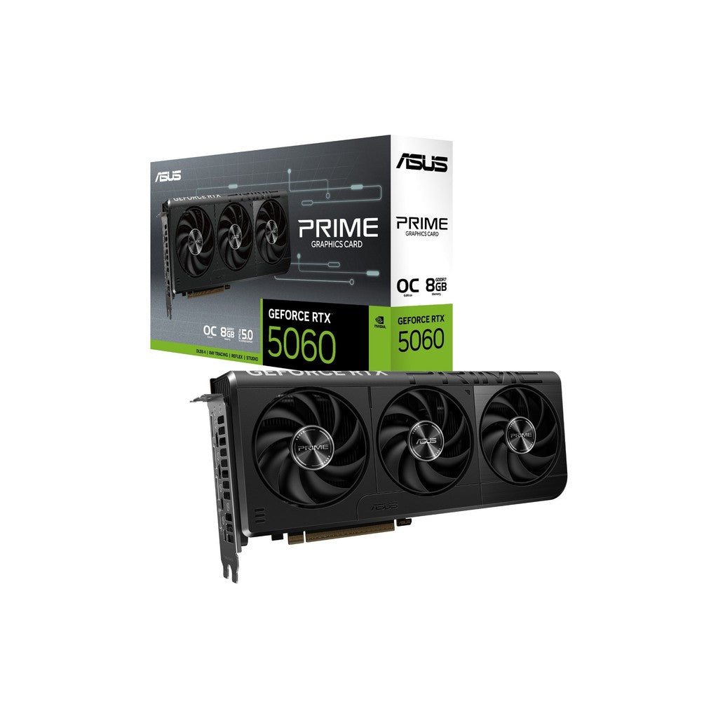 ASUS Prime NVIDIA GeForce RTX 5060 OC Edition 8GB GDDR7 Graphics Card
