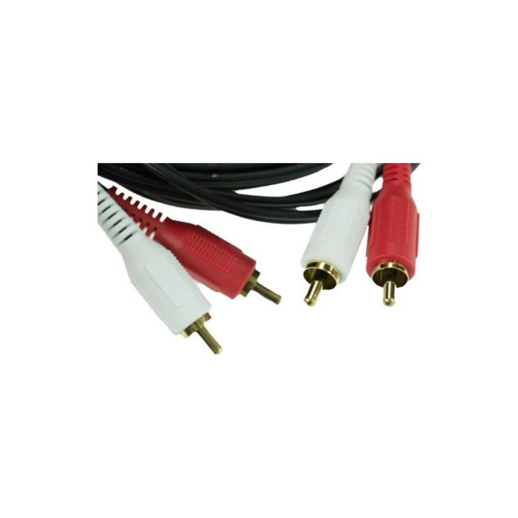 AVS A2RCA1000 Pro Range Dual RCA to RCA Male - Male 10 Metre Audio Cable