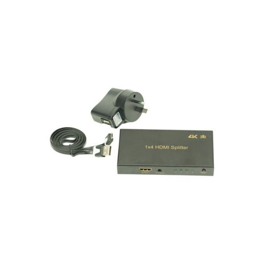AVS AHDSP4 Ultra Slim 1x4 HDMI Splitter with 4Kx2K and EDID Management