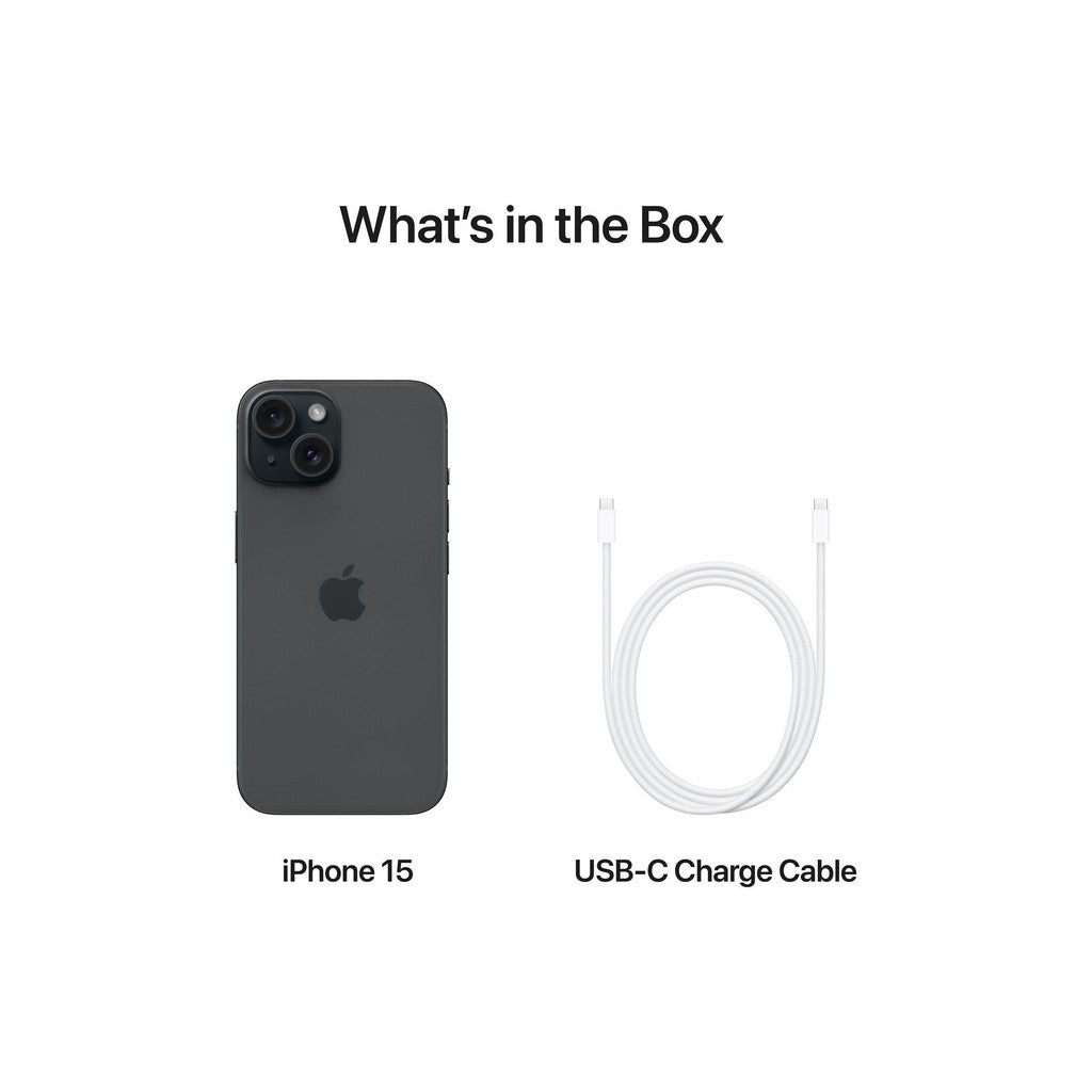 [Refurbished] Apple iPhone 15 128GB - Black
