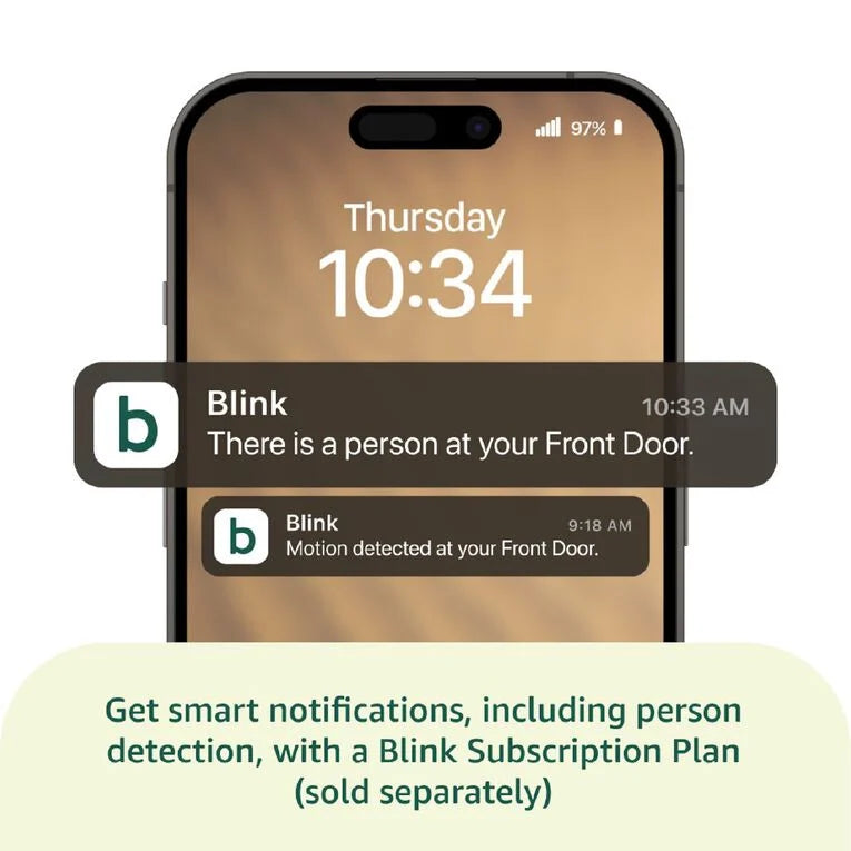 Blink Video Doorbell with Sync Module - White