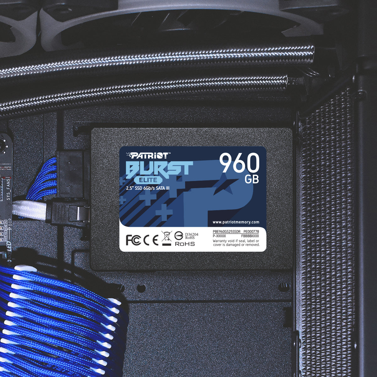 Patriot Burst Elite 960GB SSD SATA 2.5" 3Yr Wty