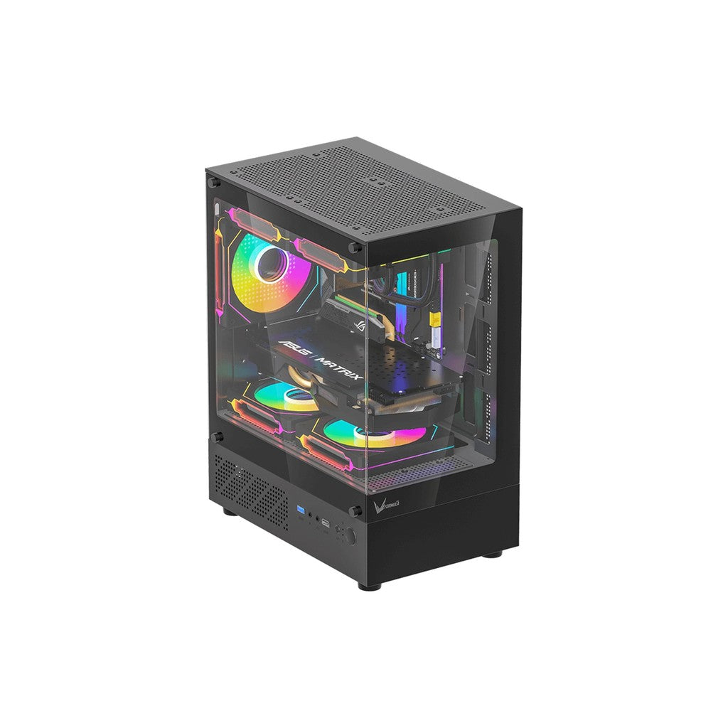 Formula V Line Crystal Z1CM Plus Black AR mATX Mini Tower Case
