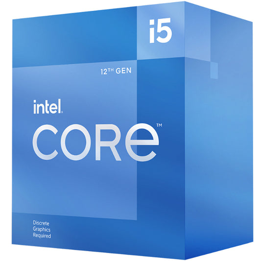 Intel i5 12400F CPU 6 Cores 12 Threads 4.4Ghz Max Turbo Frequency