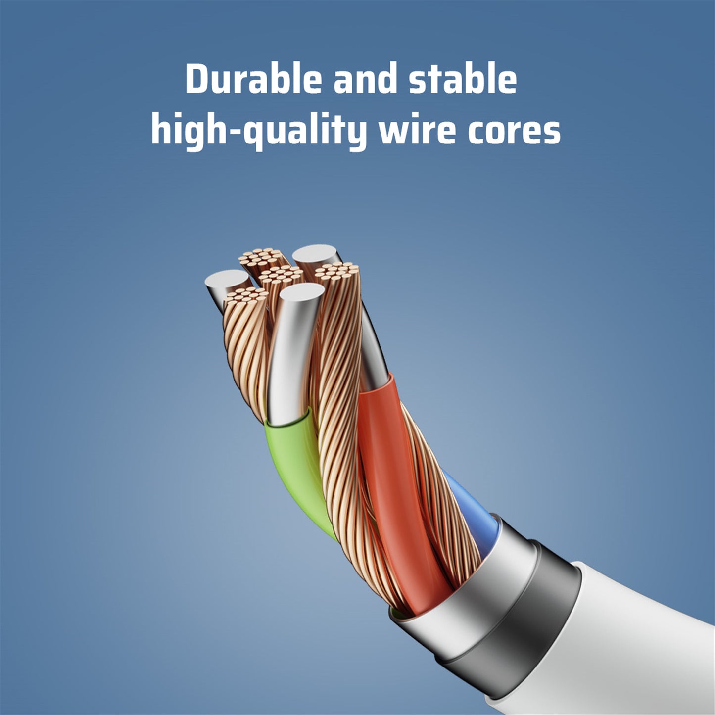 CUKTECH 60W 3A 0.5m USB-C to USB-C Fast Charge Cable - White