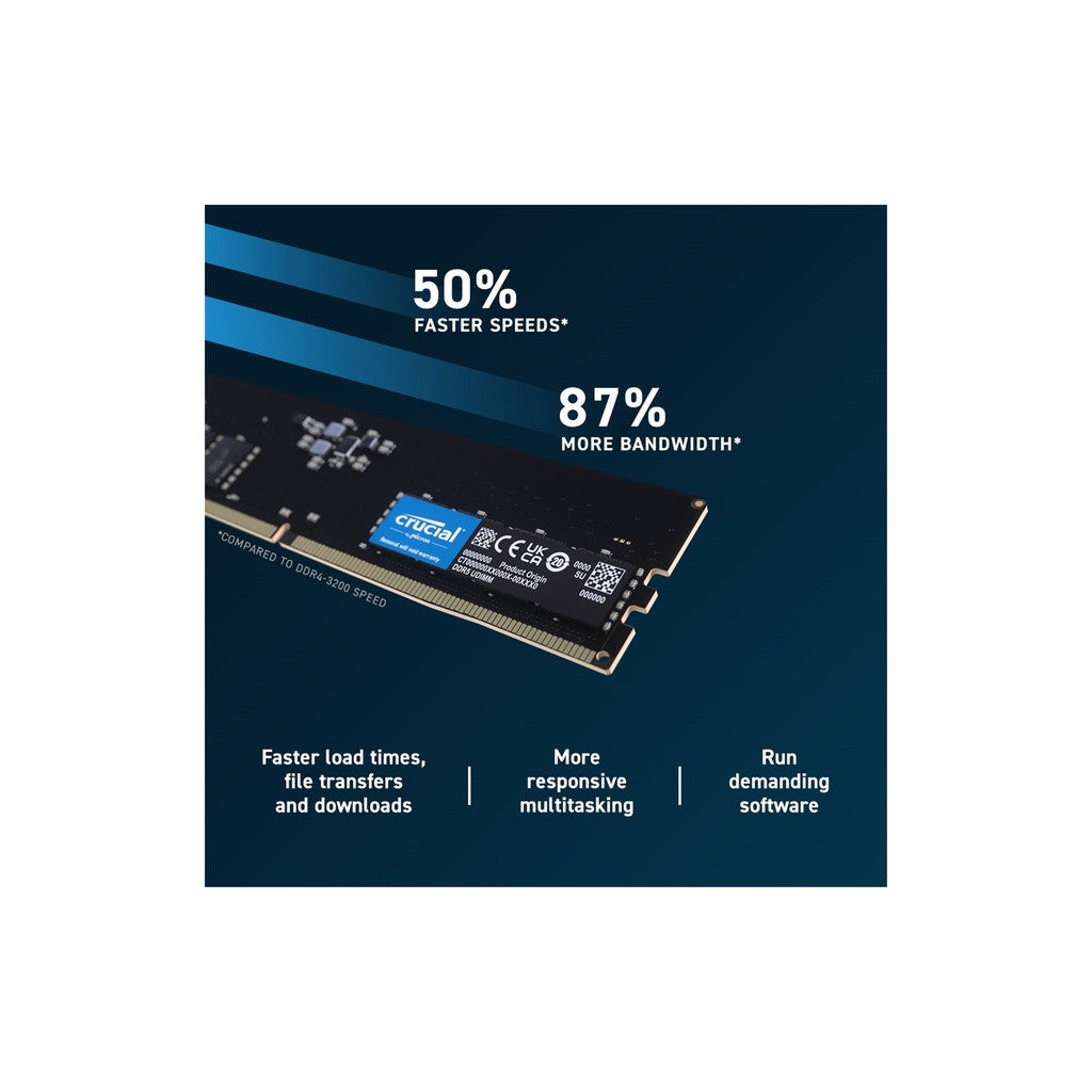 32GB 5200mhz Crucial DDR5 DIMM RAM