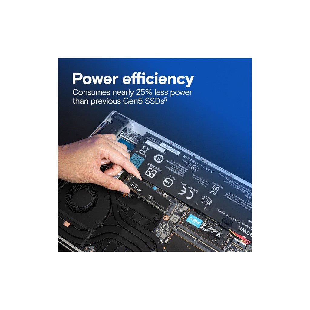 Crucial P510 1TB 11,000MB/s PCIe 5.0 M.2 NVMe SSD