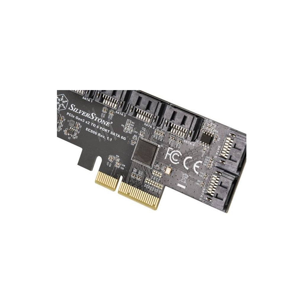 Silverstone ECS06 6 Ports SATA Gen3 Non-RAID PCI Express Gen3 x2 card