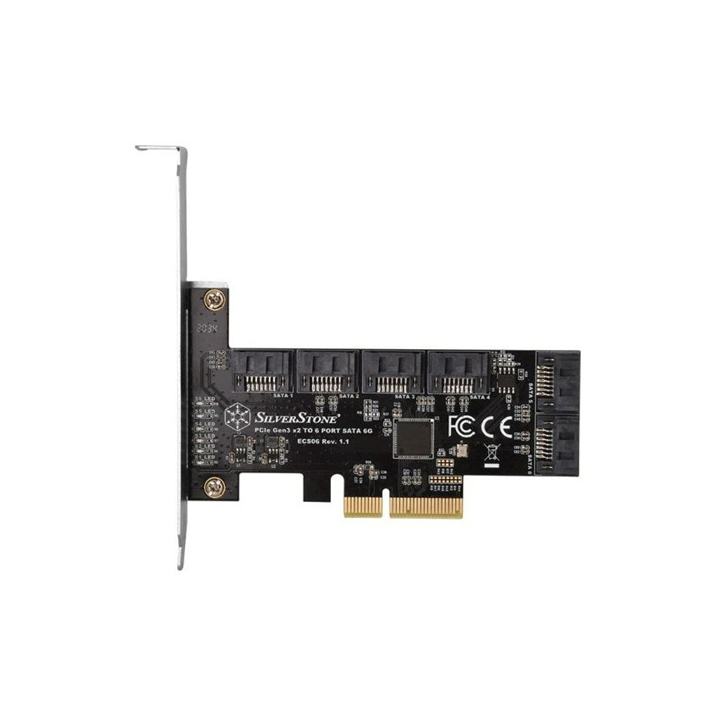 Silverstone ECS06 6 Ports SATA Gen3 Non-RAID PCI Express Gen3 x2 card