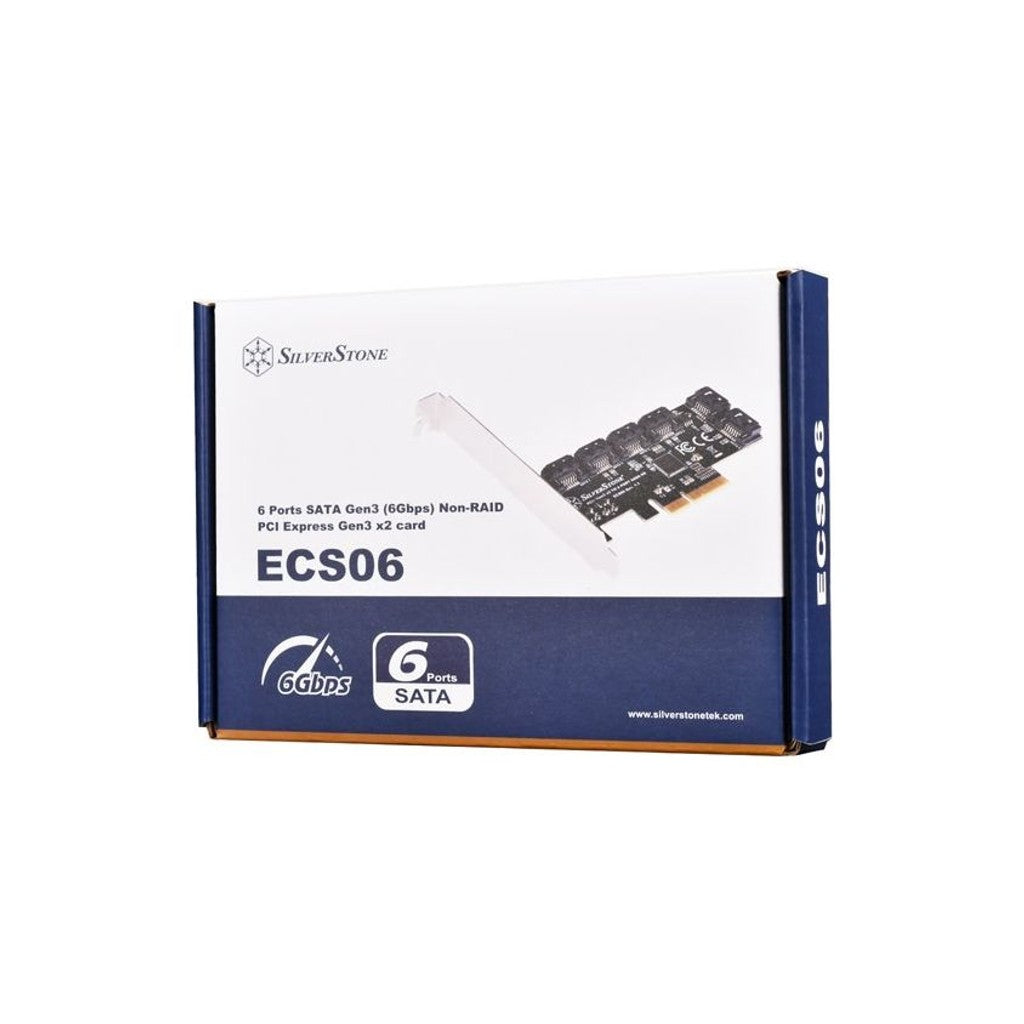 Silverstone ECS06 6 Ports SATA Gen3 Non-RAID PCI Express Gen3 x2 card