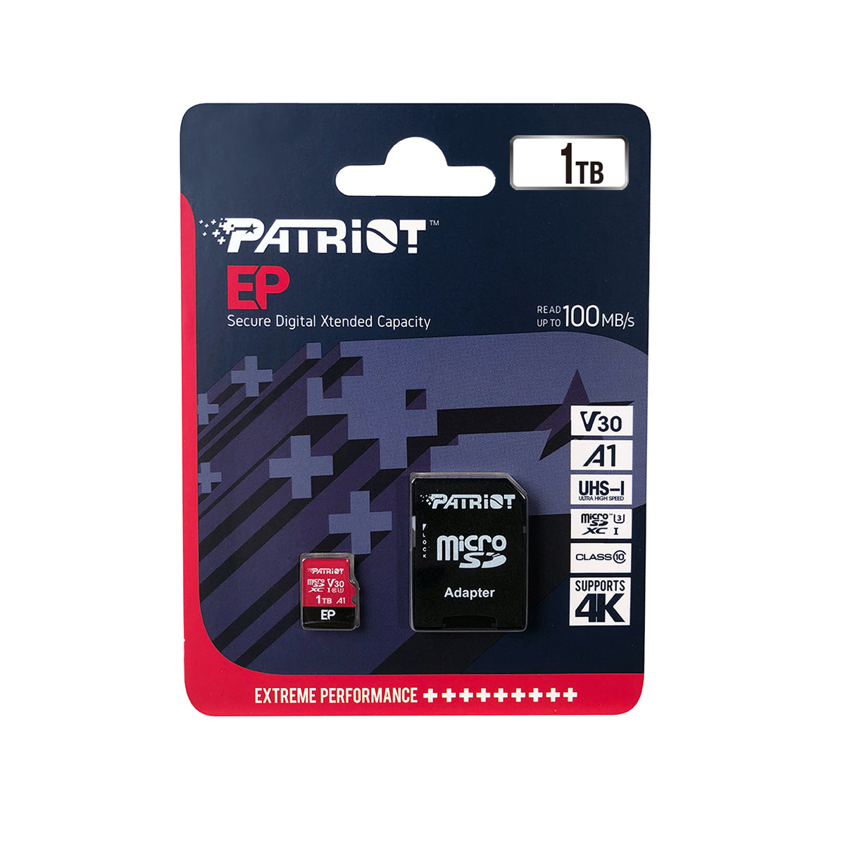 Patriot EP 1TB microSD Card w/ SD Adapter