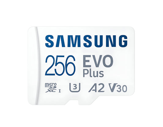 Samsung EVO Plus 256GB microSD Card with Adapter 10Yr Wty