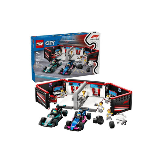 LEGO City 60444 F1 Garage & Mercedes-AMG & Alpine Cars