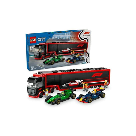 LEGO City 60445 F1 Truck with RB20 & AMR24 F1 Cars