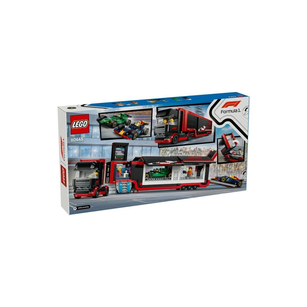 LEGO City 60445 F1 Truck with RB20 & AMR24 F1 Cars