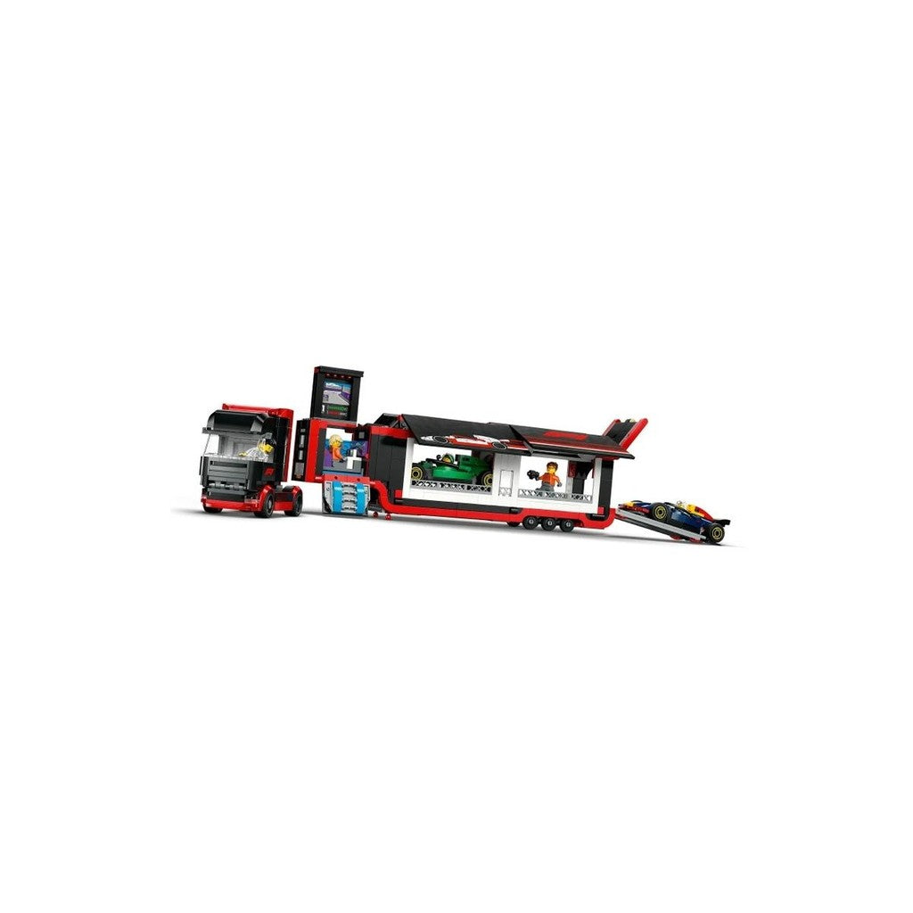 LEGO City 60445 F1 Truck with RB20 & AMR24 F1 Cars