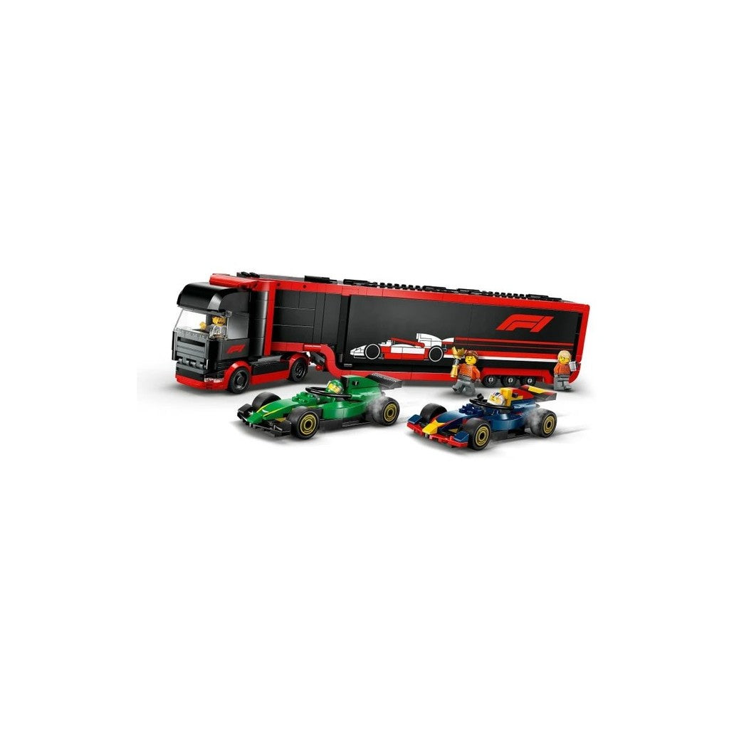 LEGO City 60445 F1 Truck with RB20 & AMR24 F1 Cars