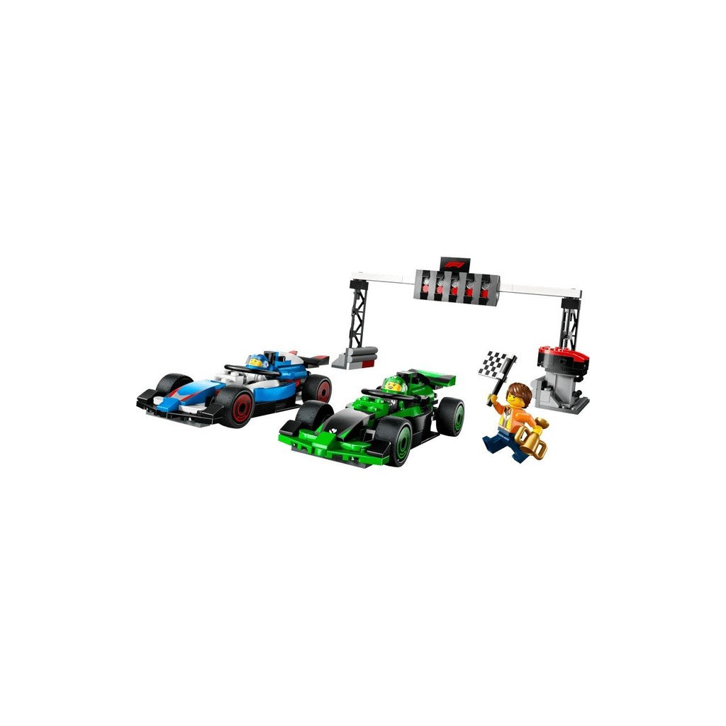LEGO City 60474 F1 Grid with VCARB & Sauber Race Cars