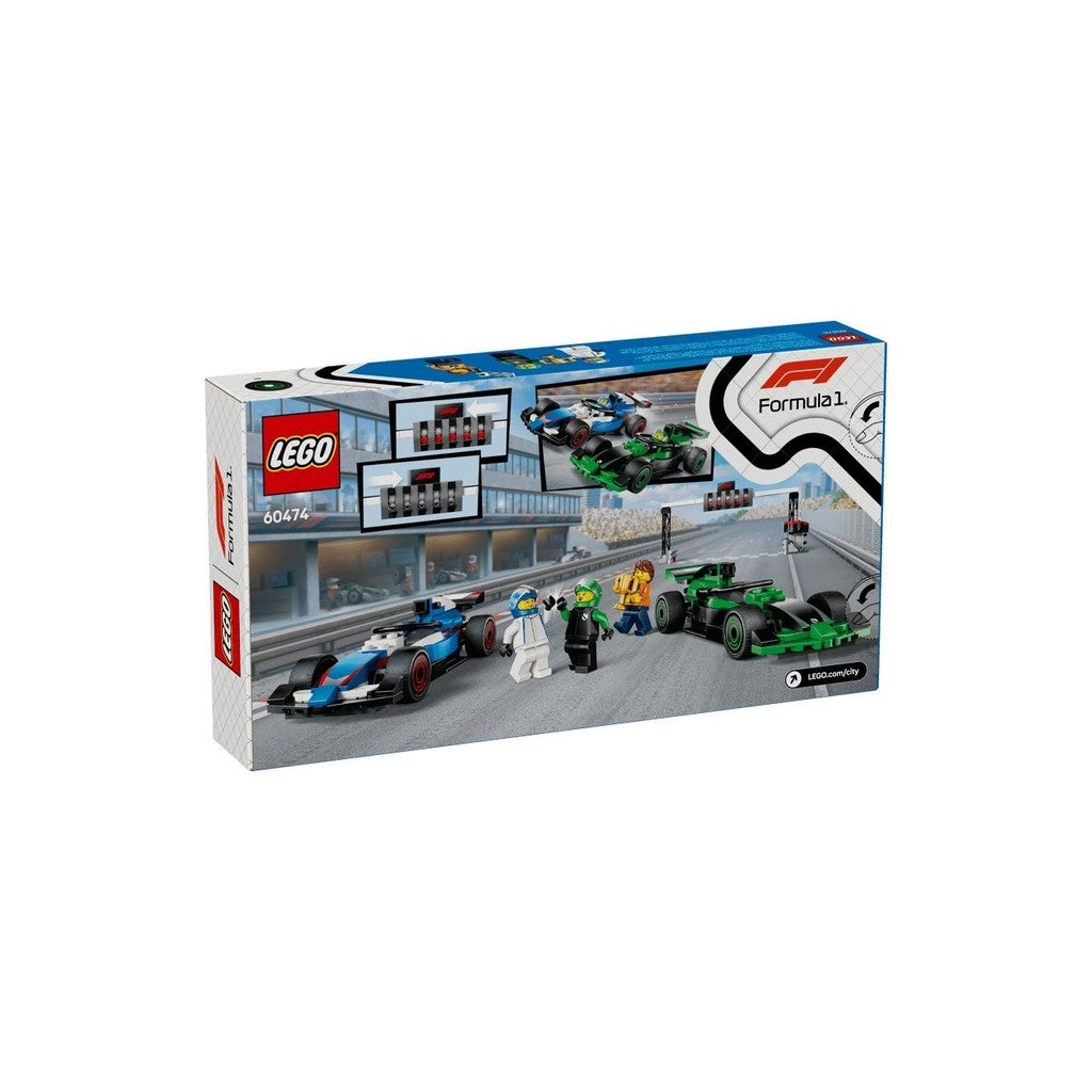 LEGO City 60474 F1 Grid with VCARB & Sauber Race Cars