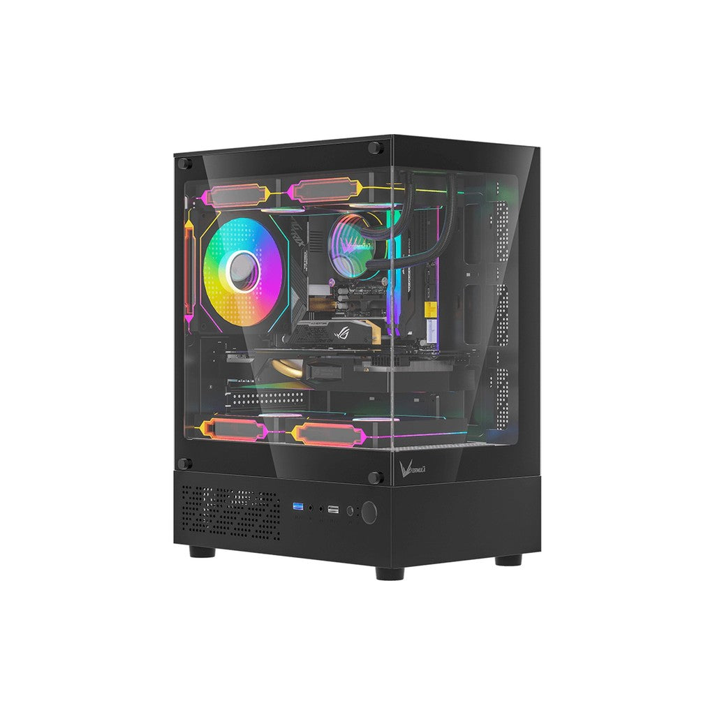 Formula V Line Crystal Z1CM Plus Black AR mATX Mini Tower Case