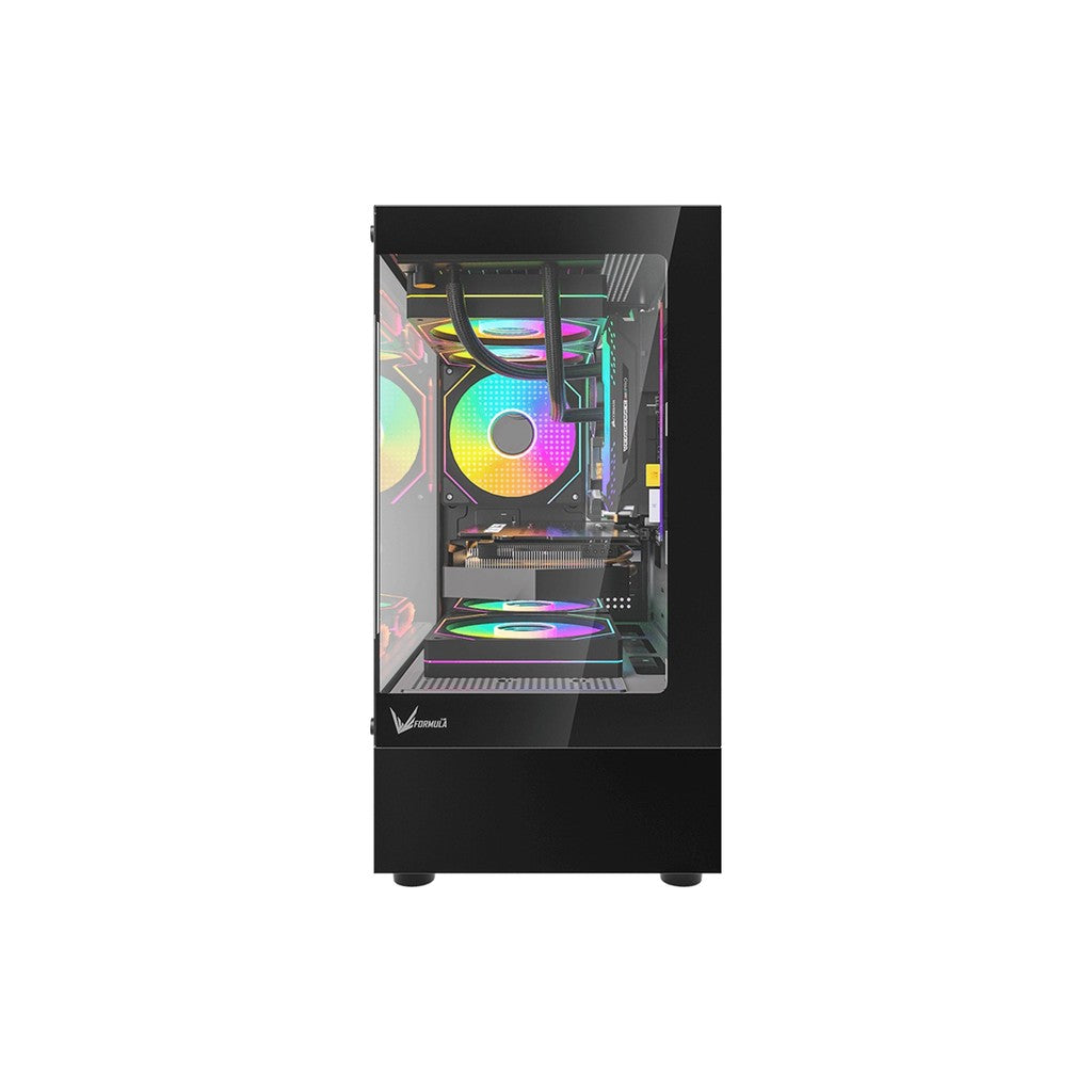 Formula V Line Crystal Z1CM Plus Black AR mATX Mini Tower Case