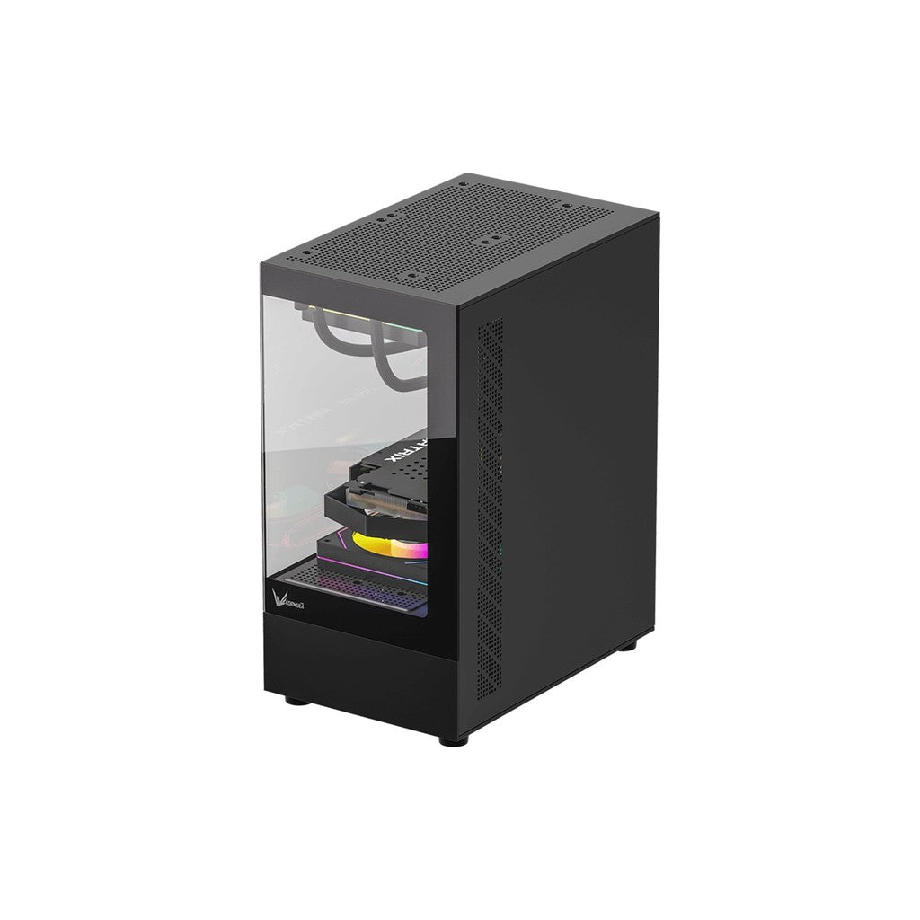 Formula V Line Crystal Z1CM Plus Black AR mATX Mini Tower Case