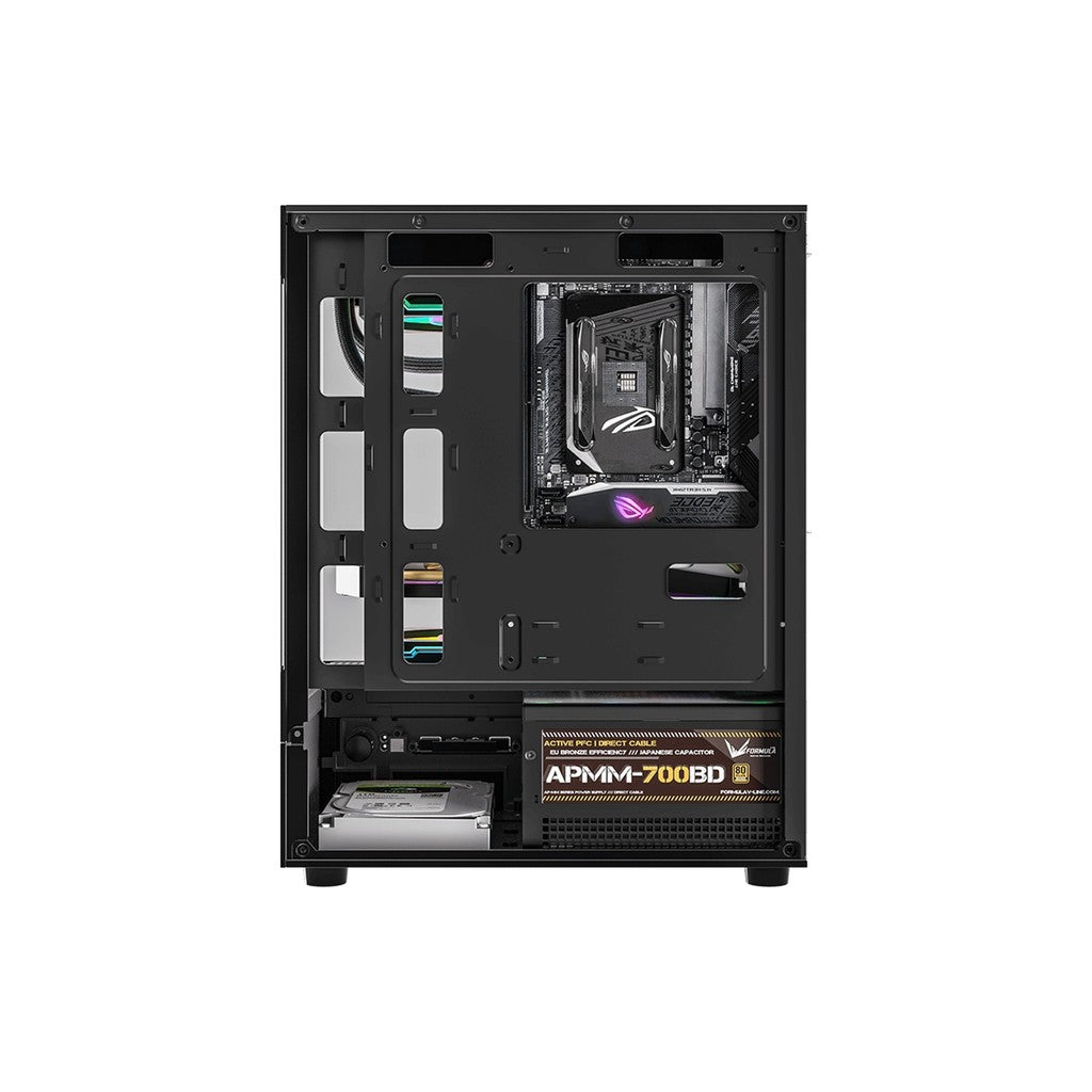 Formula V Line Crystal Z1CM Plus Black AR mATX Mini Tower Case