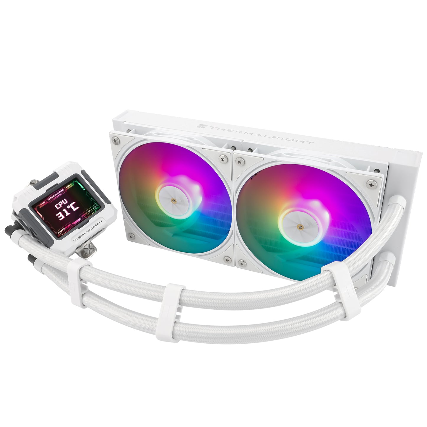 ThermalRight Frozen Warframe 240 WHITE ARGB AIO Liquid Cooler w/ IPS LCD Screen