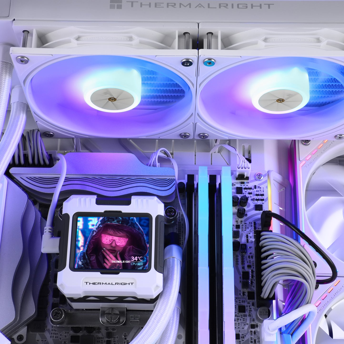 ThermalRight Frozen Warframe 240 WHITE ARGB AIO Liquid Cooler w/ IPS LCD Screen