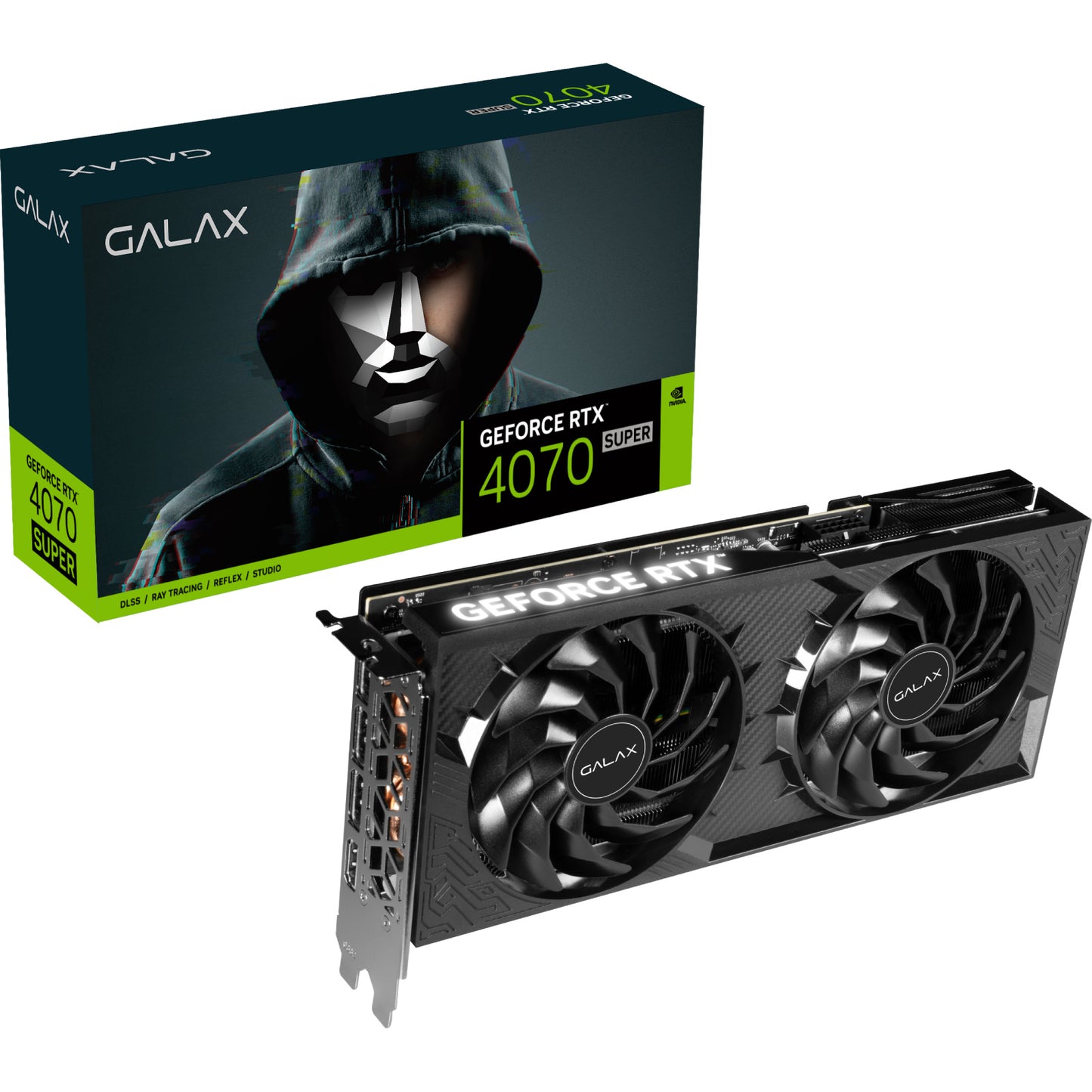 Galax NVIDIA GeForce RTX 4070 Super 1-Click OC X2 V2 Graphic Card GDDR6X 12GB Graphics Card