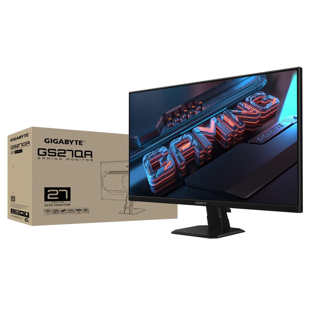 GIGABYTE GS27QA 27" 1440p QHD 1ms 180Hz HDR IPS Gaming Monitor
