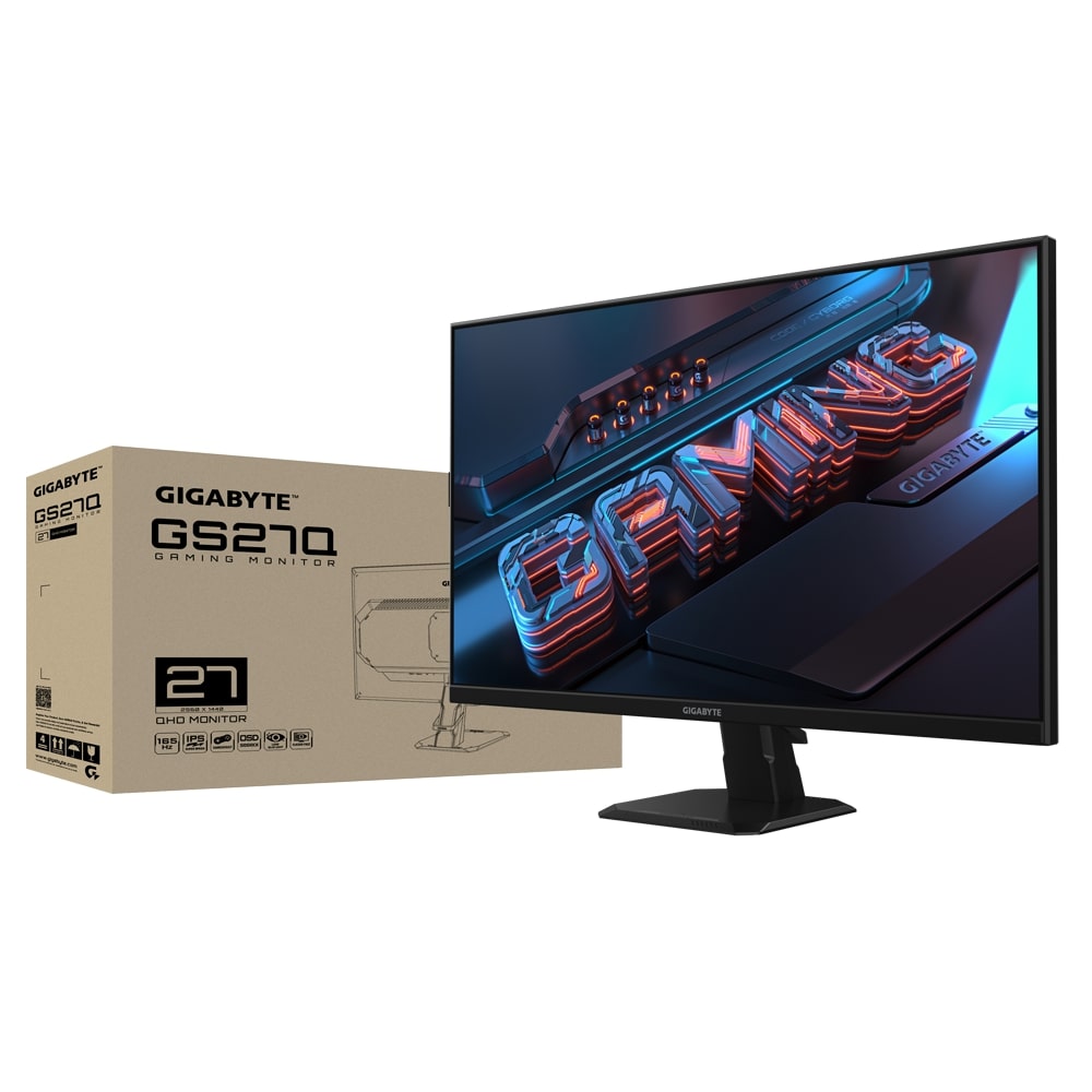 GIGABYTE GS27Q 27" QHD 1ms 165Hz IPS Gaming Monitor