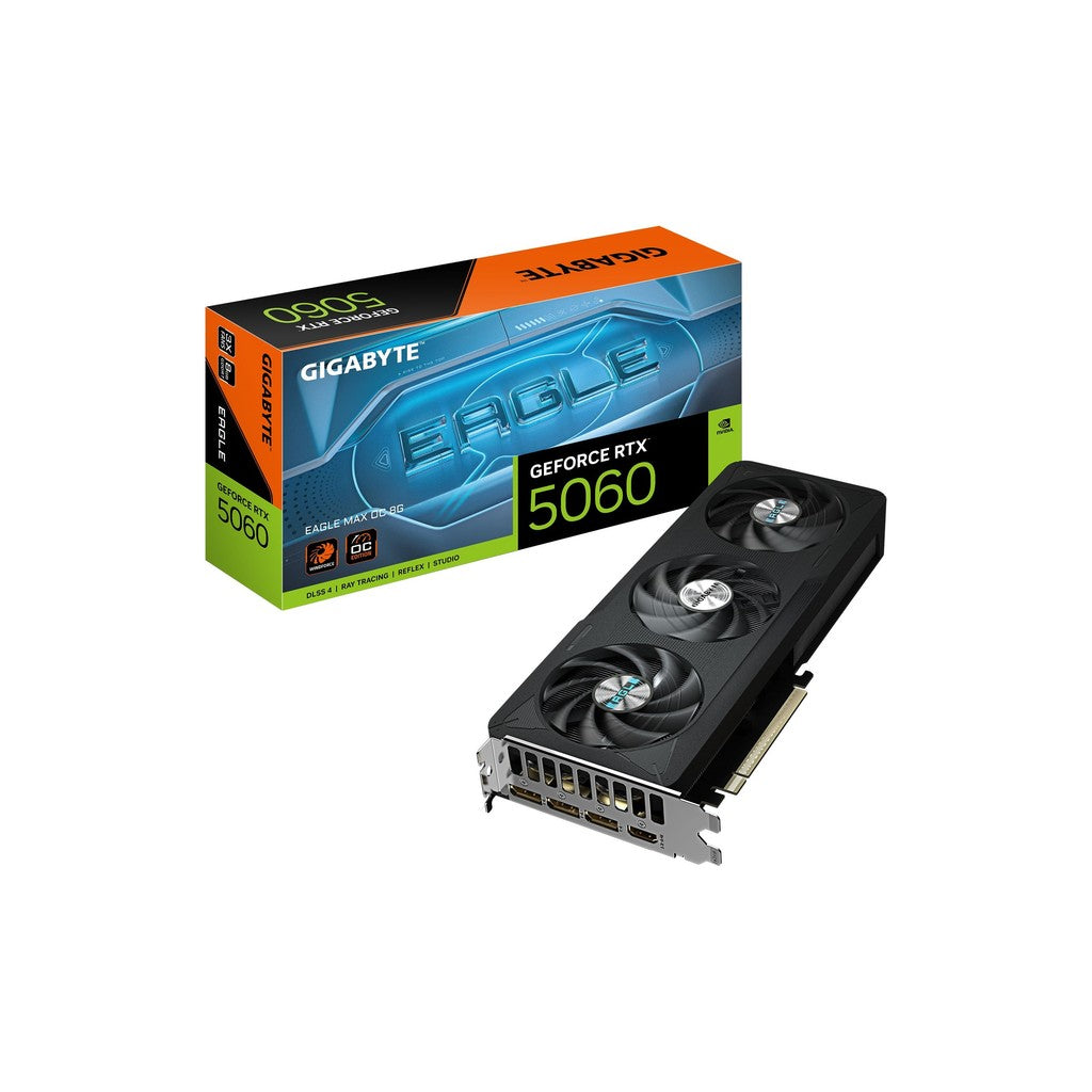 Gigabyte NVIDIA GeForce RTX 5060 EAGLE MAX OC 8GB GDDR7 Graphics Card