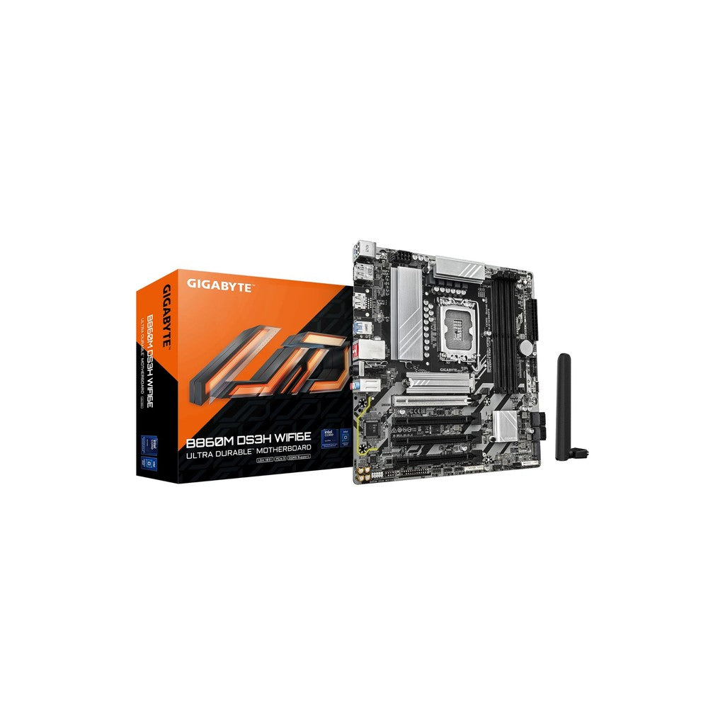 Gigabyte B860M DS3H WIFI6E mATX LGA 1851 Motherboard
