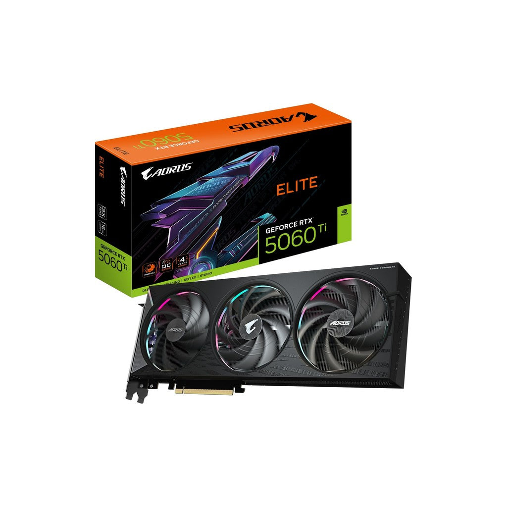 Gigabyte NVIDIA GeForce RTX 5060 Ti AORUS ELITE 16GB GDDR7 Graphics Card