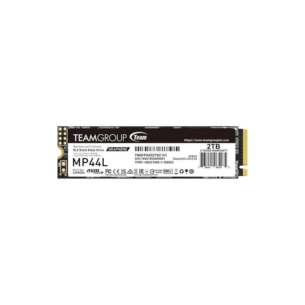 TeamGroup MP44L 2TB 4800MB/s PCIe 4.0 M.2 NVMe SSD