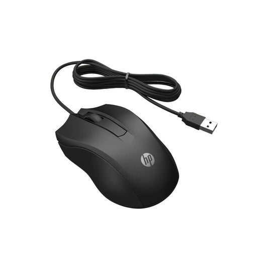 HP 105 USB Wired Mouse - Black
