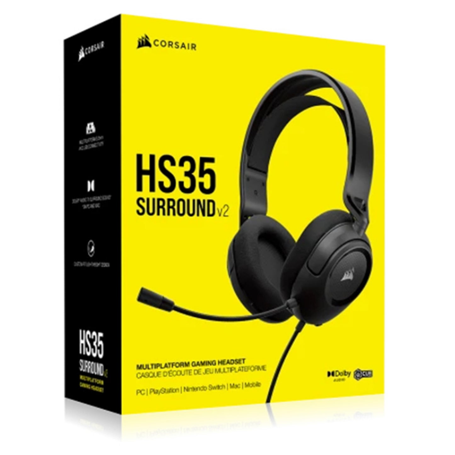 Corsair HS35 Surround V2 Gaming Headset - Carbon