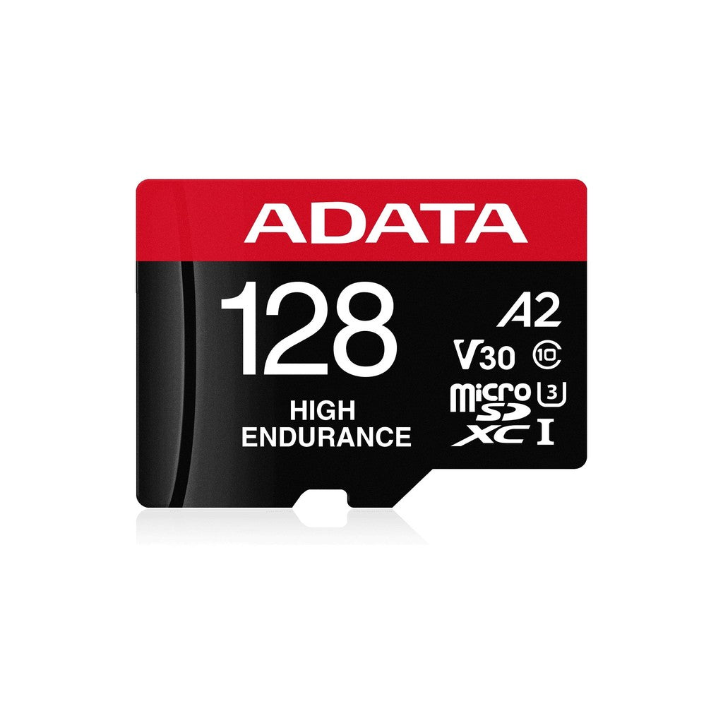 ADATA High Endurance 128GB U3 A2 V30 microSD Card with Adapter