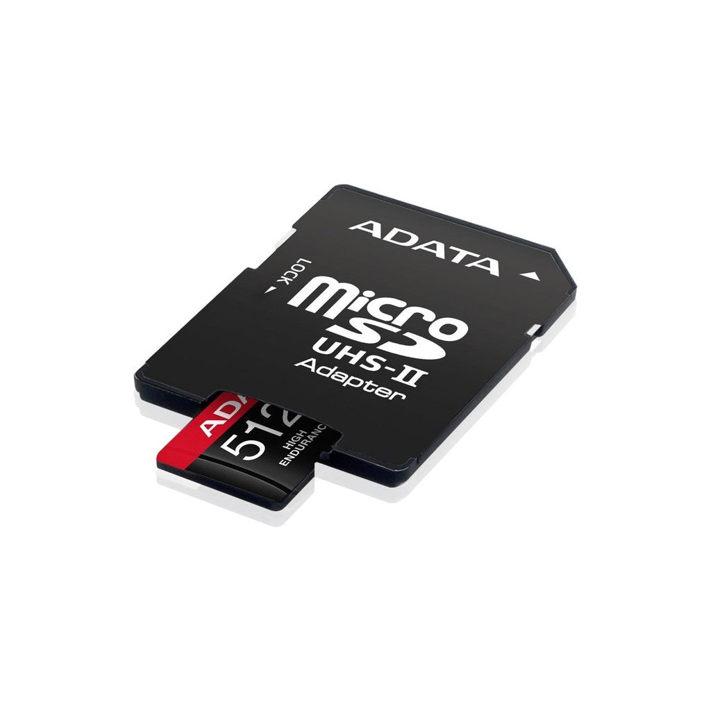 ADATA High Endurance 512GB U3 A2 V30 microSD Card with Adapter
